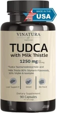 VINATURA TUDCA Milk Thistle 1250mg - Liver Support, Liver Health, Gallbladder