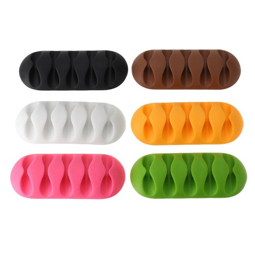 Cable Organizer Holder Management Clips Ties Charger Wire Tidy Lead Desk USB` - 第 7/12 張圖片