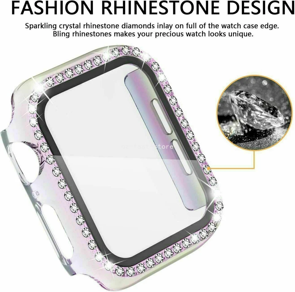 Для Apple Watch 11 10 9 8 7 6 5 4 SE 3 41/44/45 полный чехол протектор экрана - Изображение 2 из 4