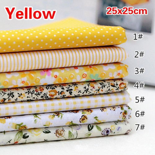 7Pcs Quilting Bundle Patchwork Cotton Fabric handmade DIY Sewing Crafts Floral - Picture 7 of 17