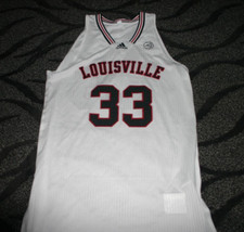 Louisville Cardinals Basketball Game Used Throwback White Jersey Matt Cross XL+2