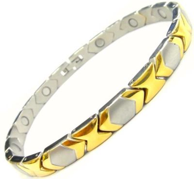 Bracelet Magnétique Bio Santé - Acier Inoxydable - Pour Arthrite Et Énergie