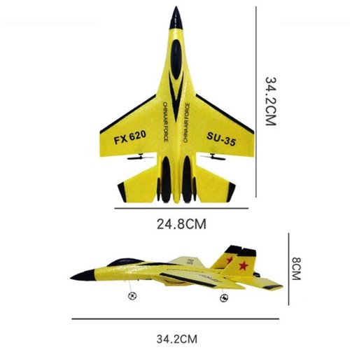 Aereo telecomandato FX-620 SU-35 RC 2.4G Fighter Hobby - Foto 4 di 5