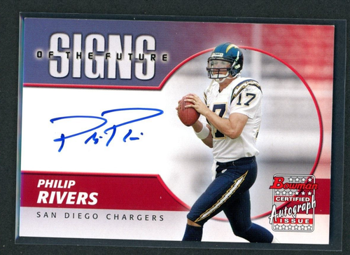 2004 Bowman Philip Rivers Signs of the Future RC AUTO #SF-PR - 第 1/2 張圖片