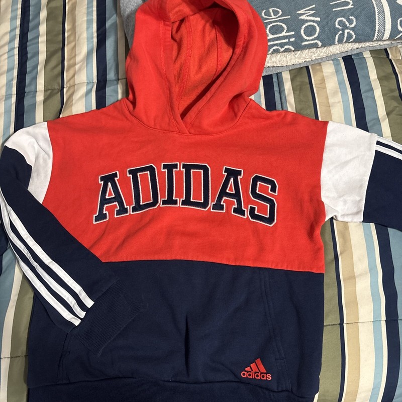 Adidas Boys Hoodie Size 10/12 In EUC 