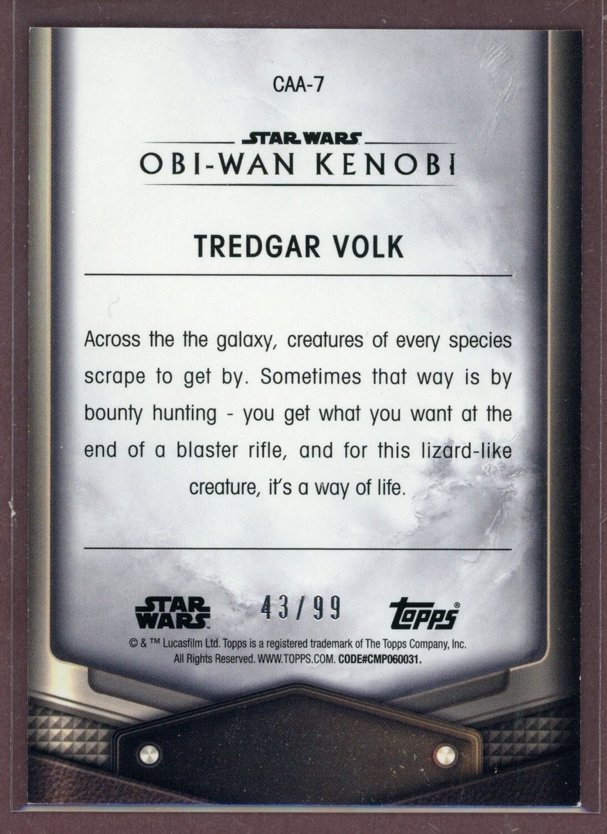 2023 Topps Star Wars Obi-Wan Kenobi Creatures & Aliens Red #7
