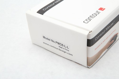 New Contour Design WHITE Perfit Mouse NonScroll Ergonomic USB PMO5-L-L Lg Left - Picture 11 of 11
