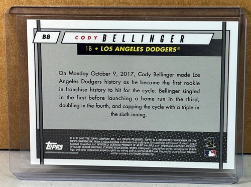 2017 TOPPS ON DEMAND ROOKIE CLASS #B8 CODY BELLINGER DODGERS ROOKIE 1st Cycle - Picture 2 of 2