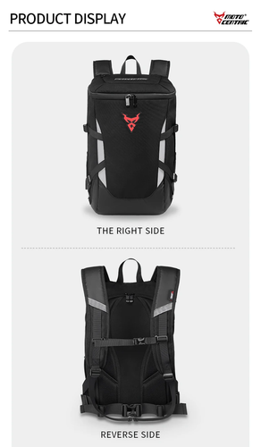 28L Red Motorcycle Backpack Waterproof Helmet Luggage Backpack Bag Accessories - Picture 10 of 23