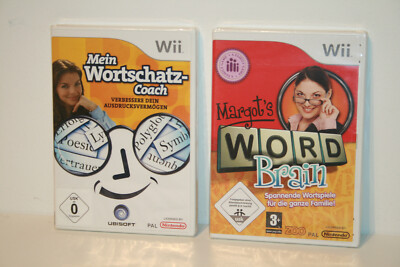 WORTSCHATZ COACH + WORD BRAIN _  NINTENDO WII _ WII U  _ NEU _ UNGEÖFFNET _ NEW