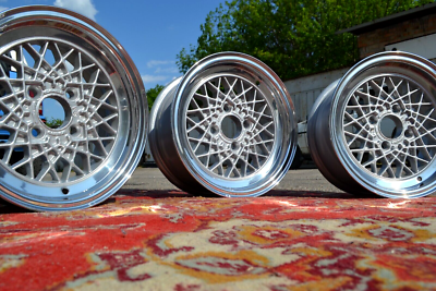 BBS MAHLE 13x6 INCH 4x100 RARE SET VINTAGE BMW E12 GOLF GTI MK1