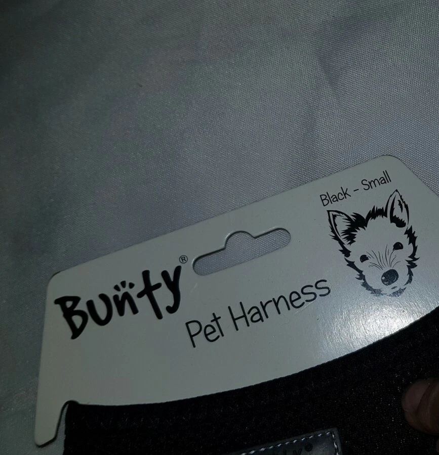 NEW Black BUNTY dog Harness Size S eBay