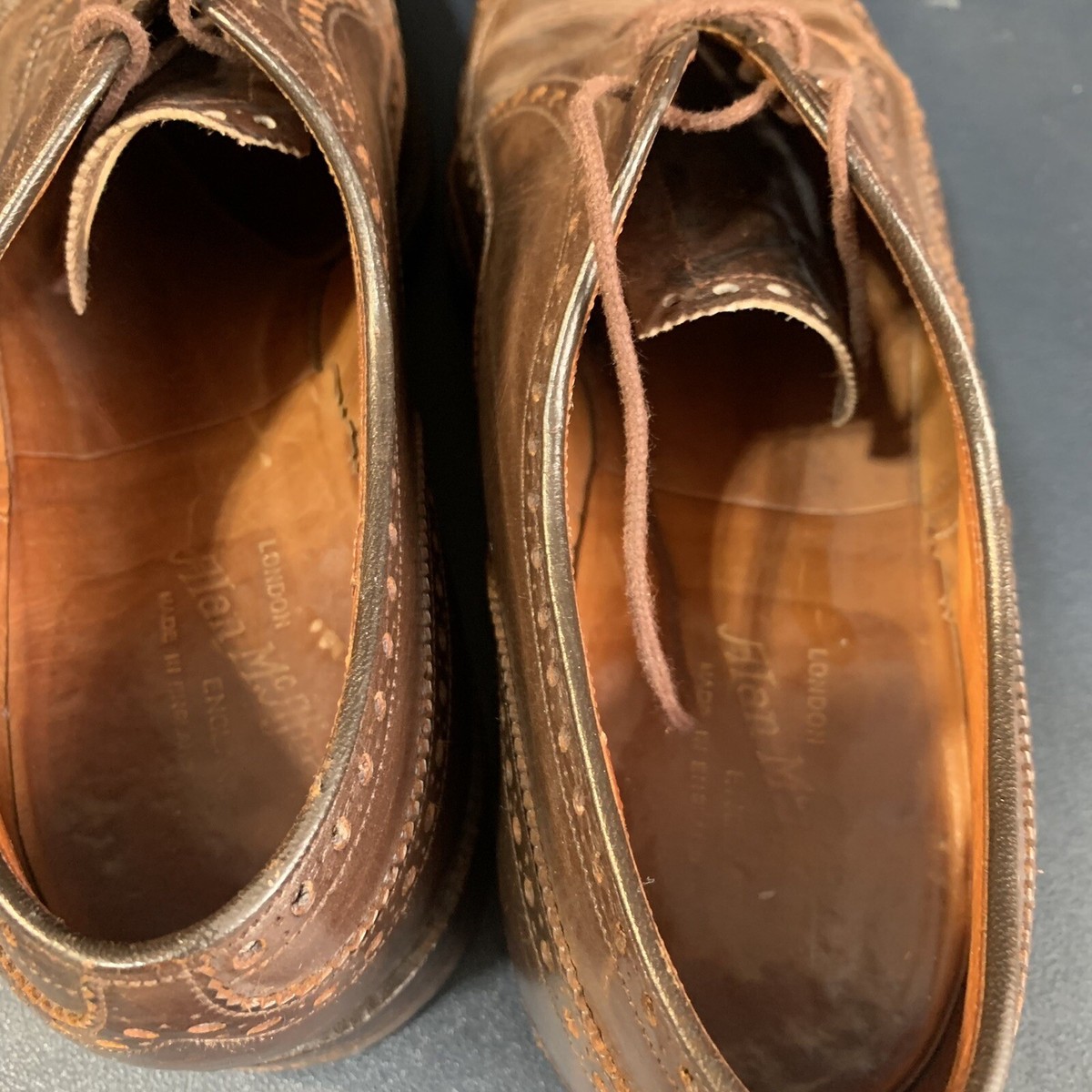 Alan McAfee Men Brown Wing Tip Dress Men display picture 3