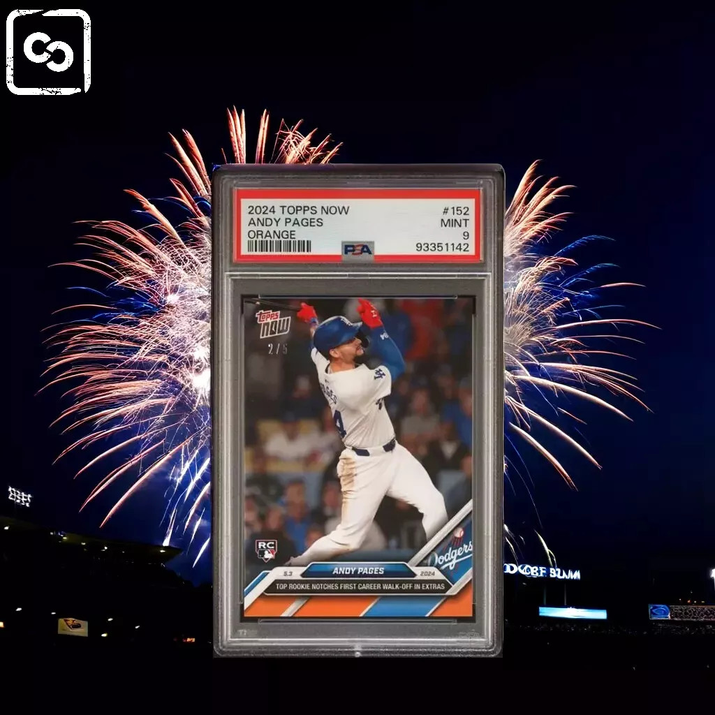 2024 TOPPS NOW Andy Pages #152 Orange PSA 9 /5