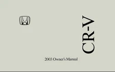 2003 Honda CR-V Owners Manual User Guide