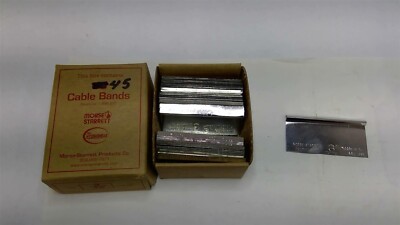 Morse Starrett Cable Bands For 3/16'' Cable Lot Of 45