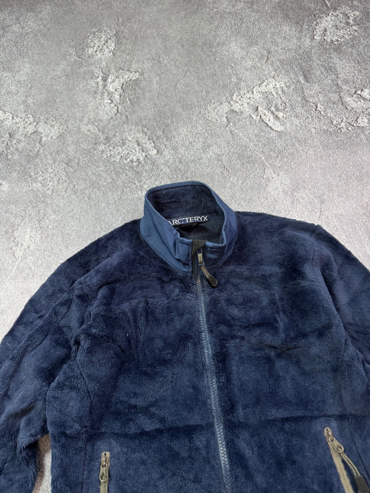 ARC'TERYX Arcteryx Giacca Pile Donna Blu Navy S Polartec Full Zip Teddy Deep Pile Rara