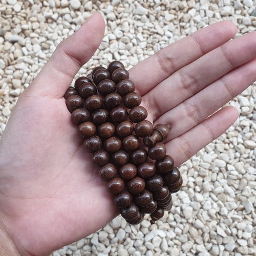 99 Prayer Beads Indonesian Rosewood Dalbergia Latifolia 8x10 MM Islamic Tasbih - Picture 2 of 4