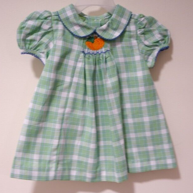 NWT Classic Whimsy Smocked Pumpkin Dress Girl's Size 9 Months | eBay