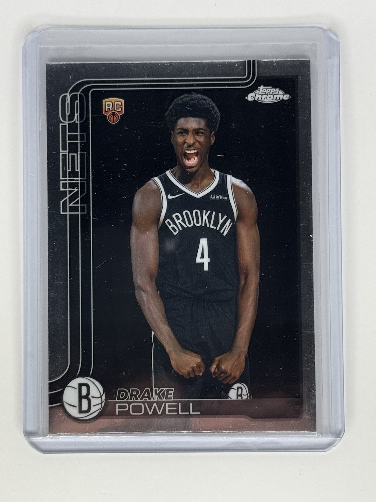 2025-26 Topps Chrome Drake Powell Image Variation RC SP SSP #272 Nets