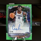 Topps 2025-26 Bowman Chrome CJ Ingram Green Shimmer Auto /99 Florida Gators