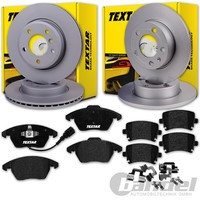 Textar Bremsscheiben + BelÄGe Vorne + Hinten FüR VW Golf 5 6 Touran Audi A3 8P