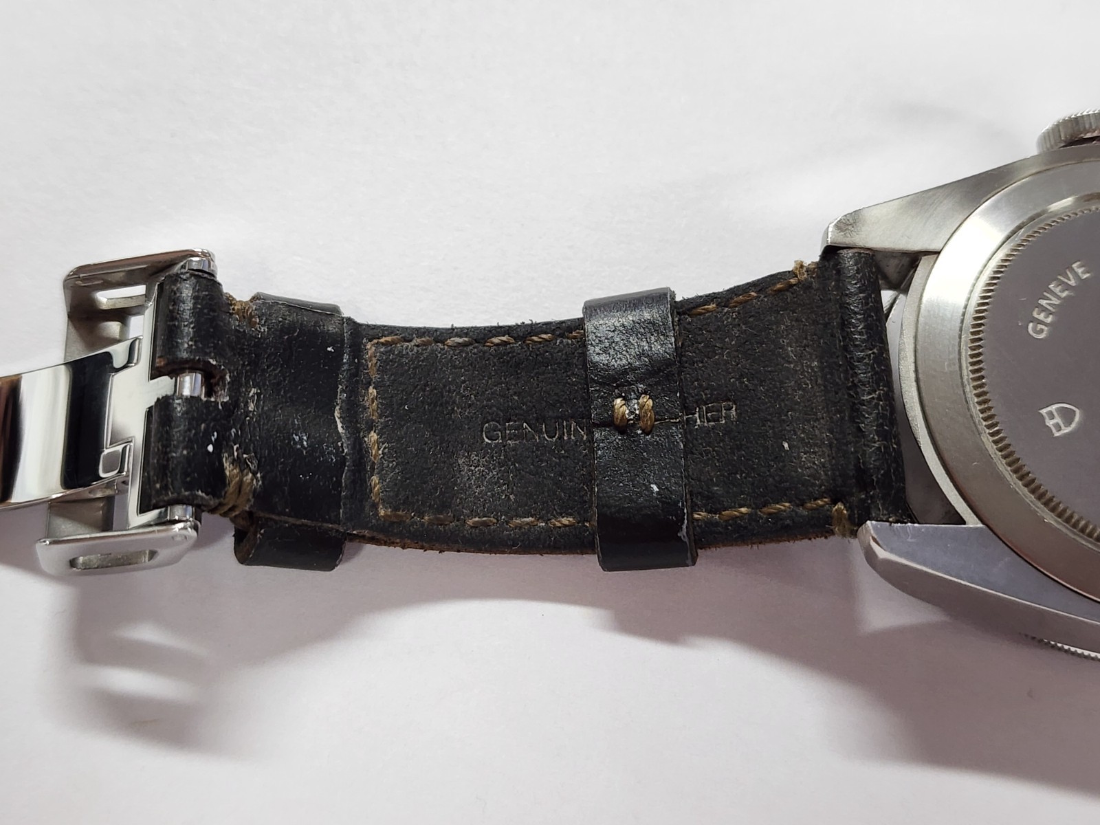 Tudor Heritage Black Bay Smiley 79220 Red Burgundy Bezel 41mm Leather Band