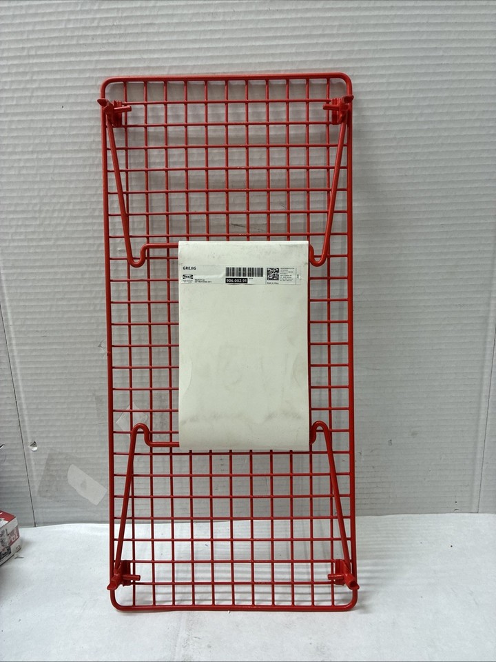 New IKEA GREJIG Red Shoe Rack 58x27 cm (22 ⅞x10 ⅝