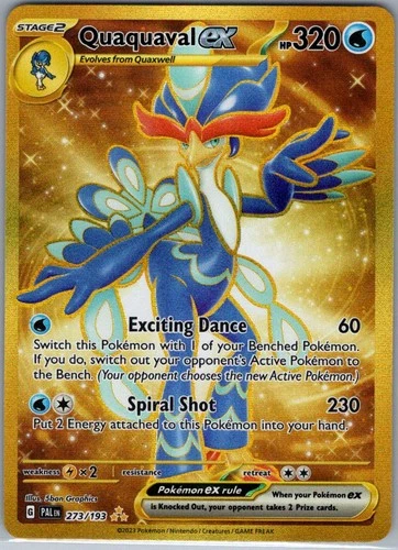 Quaquaval ex - 273/193 SV02: Paldea Evolved - Pokemon Card - NM