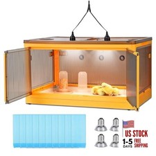 Chick Brooder Box for Chicks with Feeder and Waterer, 26"L x 18"W x 14"H