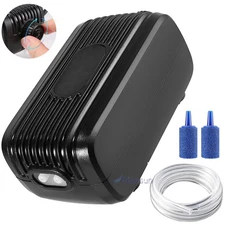 300 Gallon Adjustable Silent Air Pump Large Aquarium Fish Tank 2 outlet