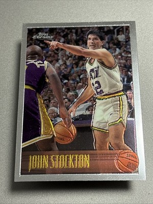 1996-97 Topps Chrome John Stockton #65 - Utah Jazz