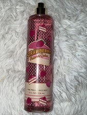 Bath  Body Works Strawberry Pound Cake Fine Fragrance Mist Spray 8 Fl oz Splash