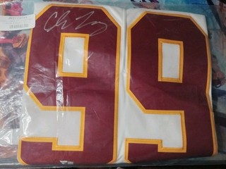 Chase Young Washington Autographed/Signed Nike Authentic Jersey Fanatics COA