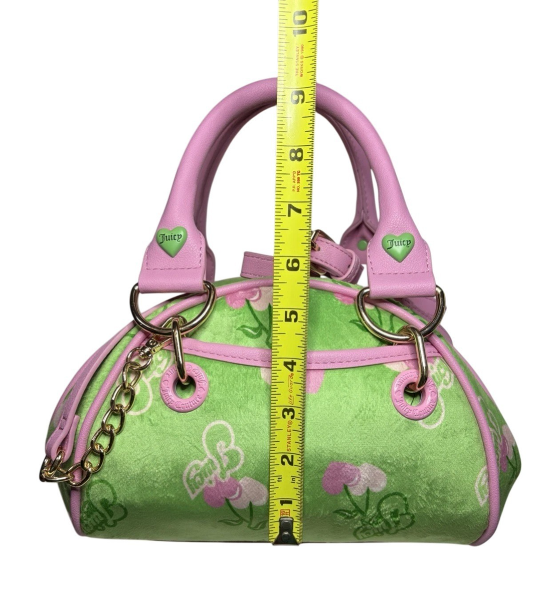 Juicy Couture Retro Juicy Cherry Satchel - Retro Green Multi | eBay