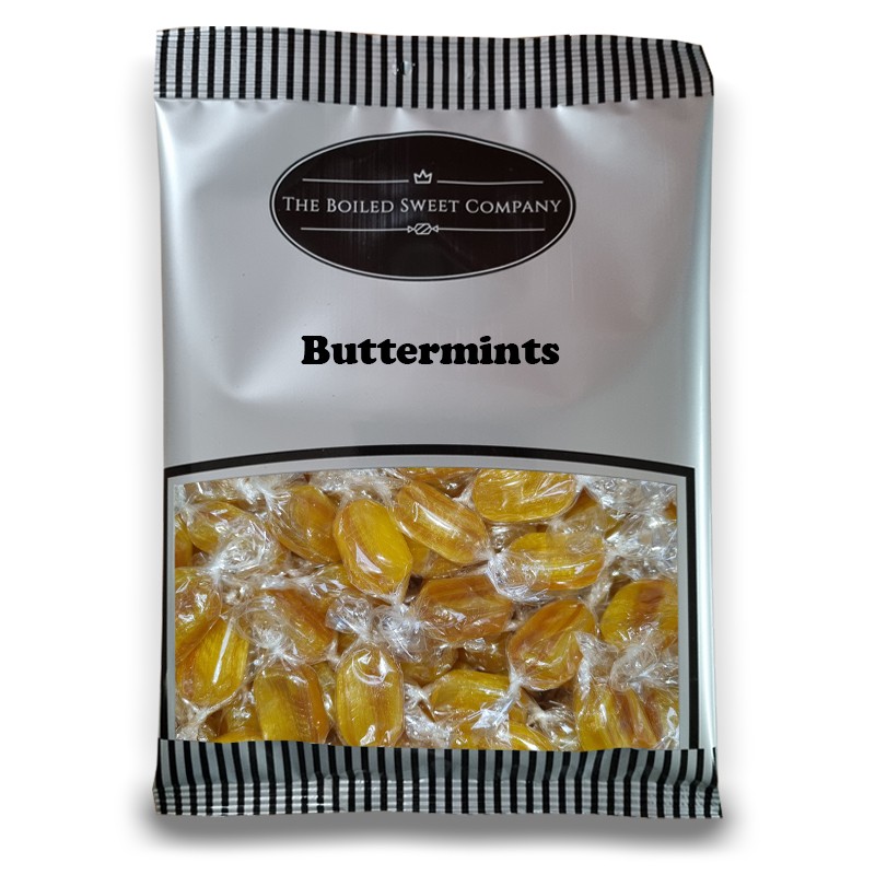 Buttermints - 1Kg - Traditional Individually Wrapped Boiled Sweets - Bulk Bag