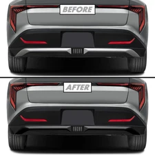 Chrome Delete Blackout Vinyl for 2025+ Kia K4 Rear Bumper Diffuser Trim