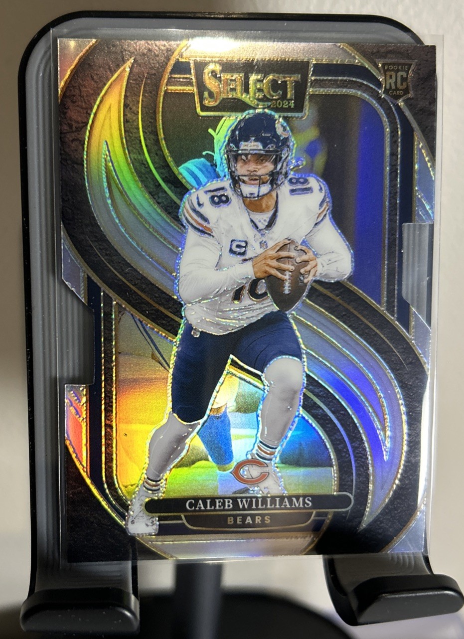 2024 Panini Select-Caleb Williams Premier Level Silver Prizm Die-Cut #114 (RC)