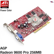AGP ATI RADEON 9600 PRO 256MB R96-D3GN TVOUT Video Card Graphics Card Old Games
