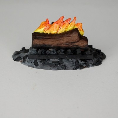 16'' Fashion Doll Accessory Dollhouse Fire for Fireplace by Bella! Productions 06