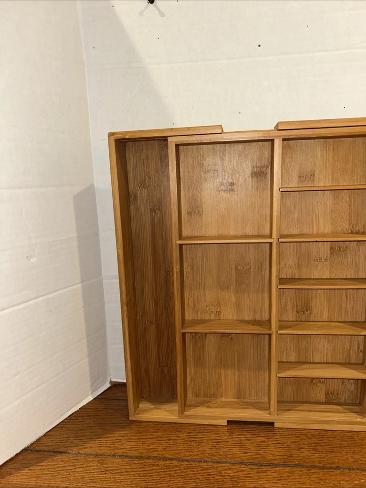 Organizador de inserción de cajón de madera - 5 secciones - Madera maciza Foto 4 de 4