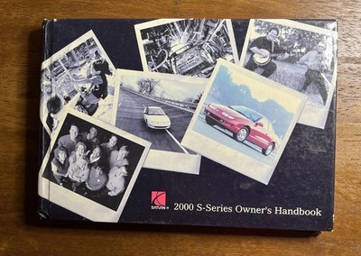 2000 Saturn S Series Owners Manual SC SL SW User Owner Guide Book Hardcover