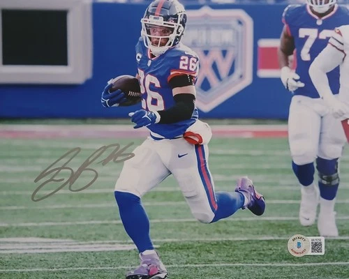 Saquon Barkley Signed 8x10 Photo - Beckett BAS Authentic Autograph