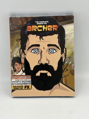 Archer: the Complete Season Six (6th) (Blu-ray, 2015, with slipcover) NEW