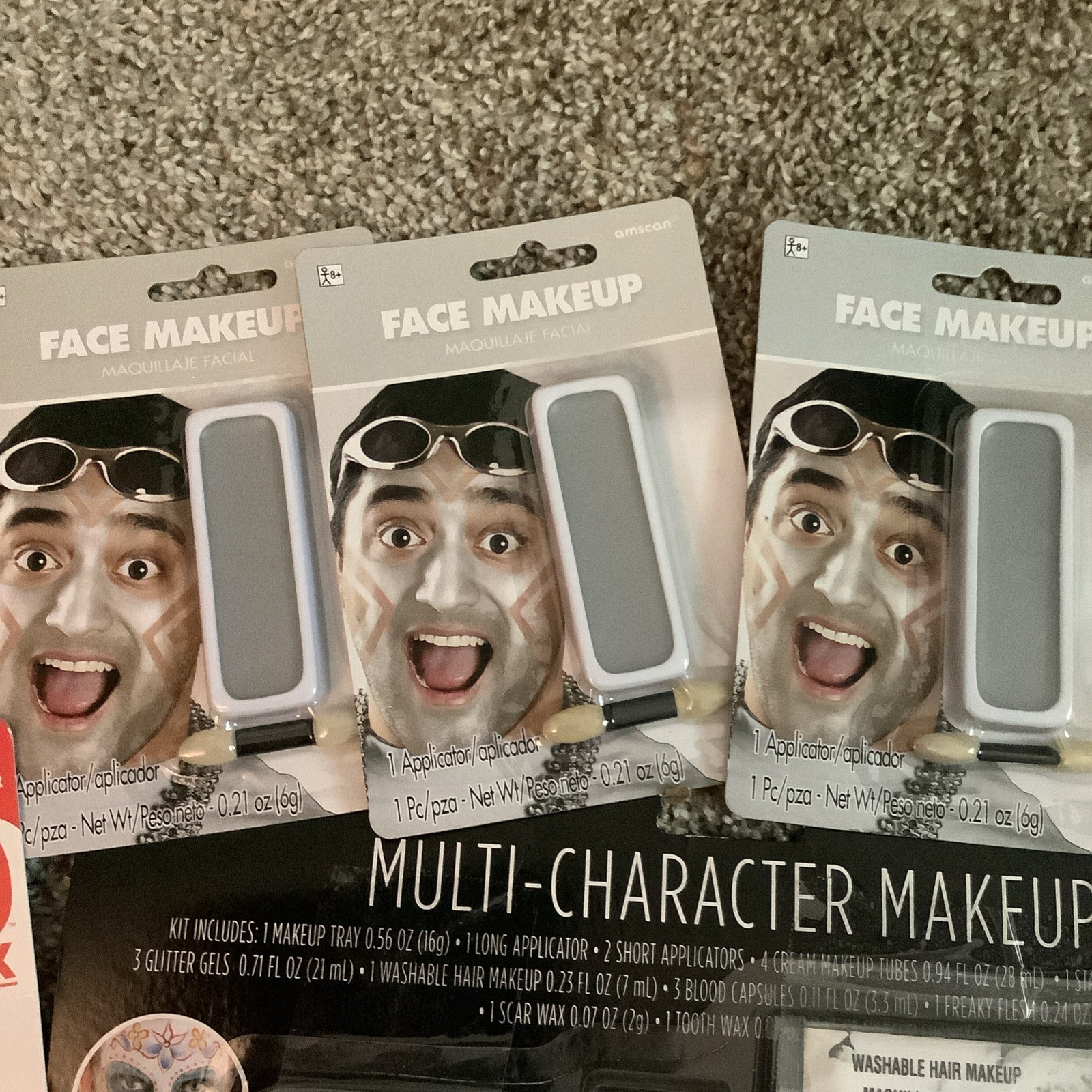 Makeup Kit Lot Fancy Dress Up Halloween Adult Costume and Blood