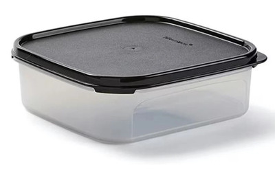 Tupperware Modular Mates Square #1 Container Black New