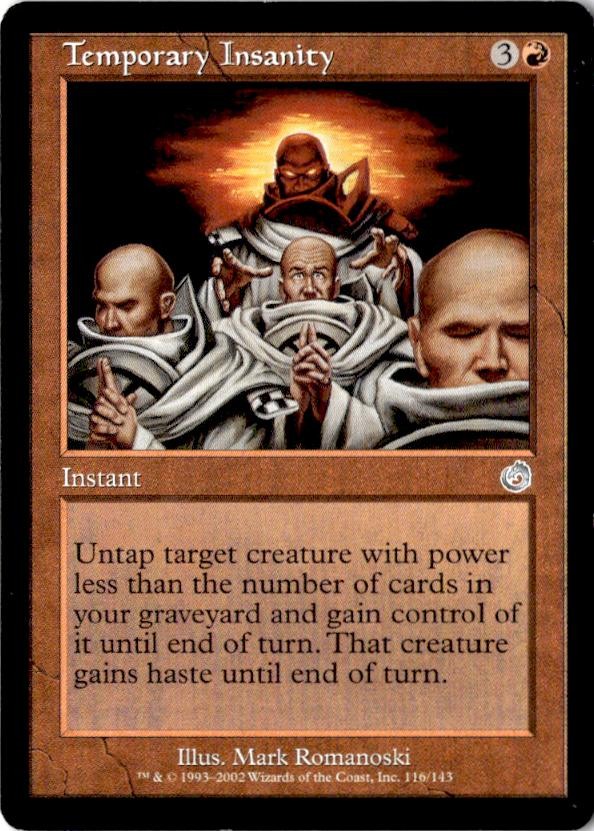 Temporary Insanity 116 Uncommon Torment Magic: The Gathering Near Mint