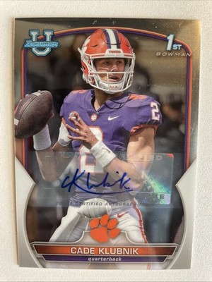2022 Bowman University Chrome - Chrome Prospect Autographs Cade Klubnik #42 (AU,