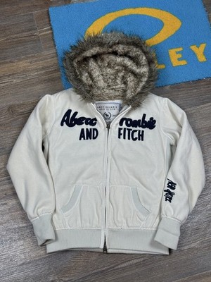 トップス 00s Abercrombie&fitch fur zip hoodie y2k Shop Vintage Y2K Abercrombie Hoodie with Fur Hood | TikTok