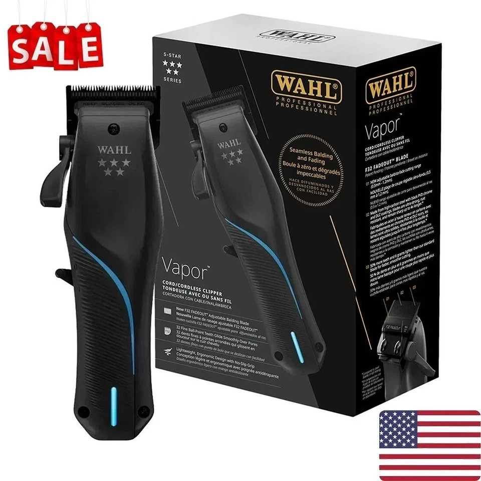𝓦a.hl 5-Star Vapor Cordless Clipper US Free Shipping USA-Brand New
